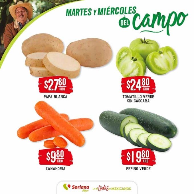 Folleto Soriana Martes y Miércoles del Campo 20 y 21 de diciembre 2022 8 soriana frutas verduras dic 19 7