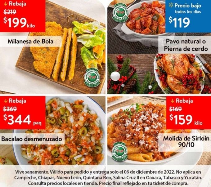 Ofertas Walmart Martes de Frescura 6 de diciembre 2022 3 walmart mertes frescura dic 6 3