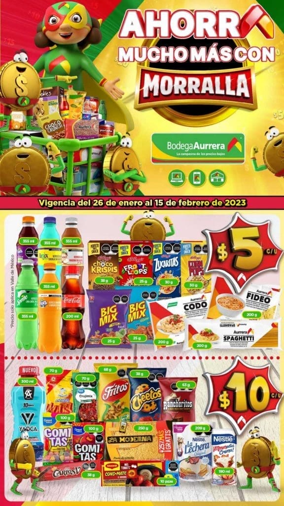 Folleto Bodega Aurrera Ahorra con Morralla al 15 de febrero 2023 2 bodega aurrera folleto ene 27