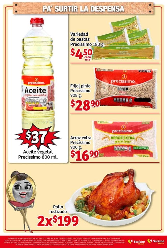 soriana folleto semanal ene 25 2