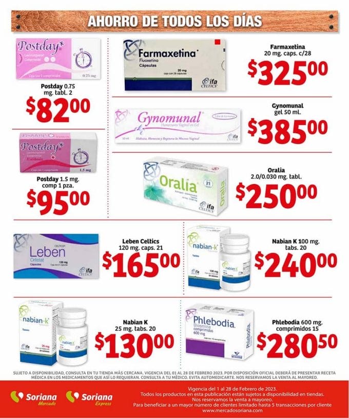 folleto soriana mercado farmacia febrero 2023 28