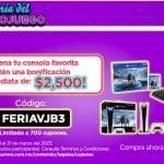 Bodega Aurrera: $2,500 de Bonificación en la compra de consolas de Videojuegos