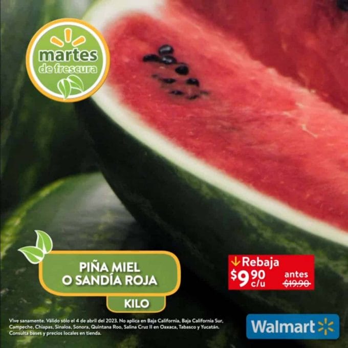 walmart martes frescura abril 3 10