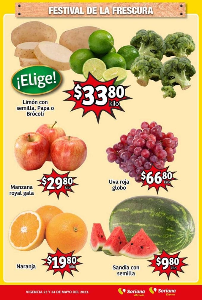 Frutas y Verduras Soriana Mercado 23 y 24 de mayo 2023 3 soriana mercado frutas verduras mayo 23 2