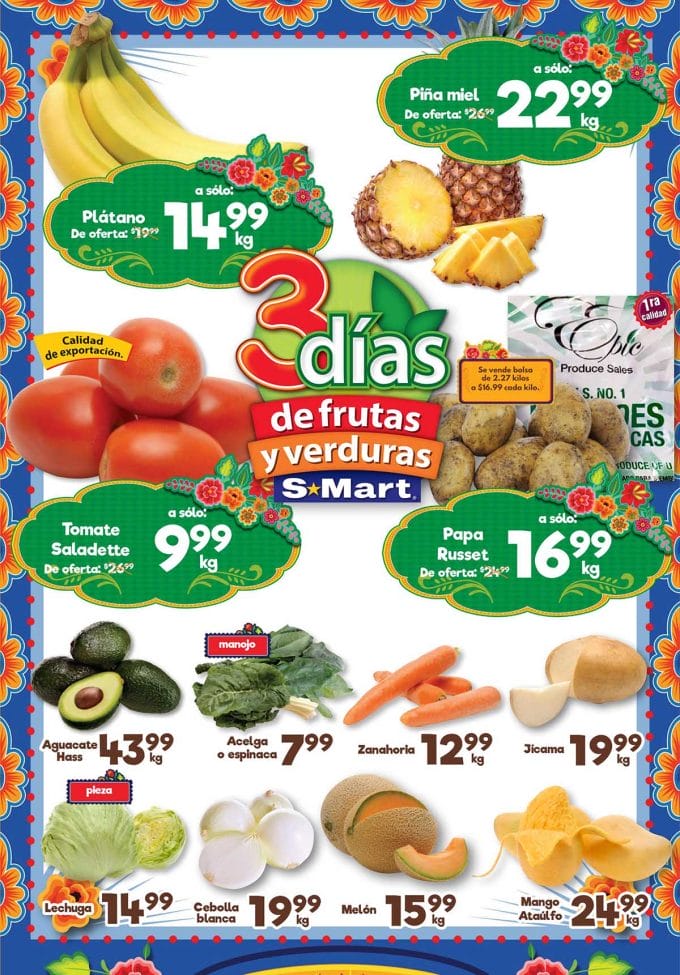 Folleto SMart frutas y verduras del 13 al 15 de junio 2023 4 smart frutas verduras junio 13 3