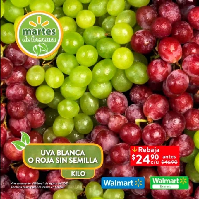Folleto Martes de Frescura Walmart 1 de agosto 2023 10 martes frescura walmart agosto 1 2