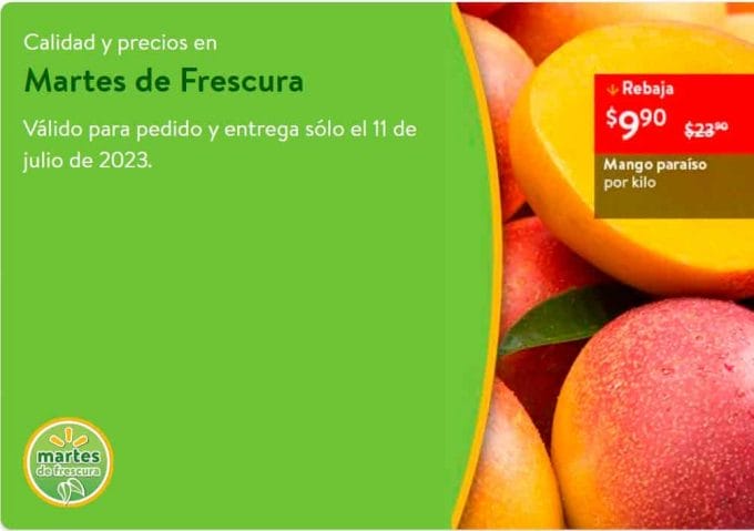 Folleto Martes de Frescura Walmart 11 de julio 2023 2 walmart martes frescura julio 11 2