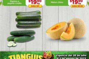 Ofertas Bodega Aurrerá frutas y verduras al 3 de agosto 2023