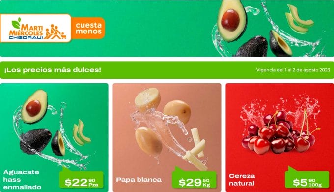 Ofertas Chedraui frutas y verduras 1 y 2 de agosto 2023 6 chedraui martimiercoles agosto 1 6