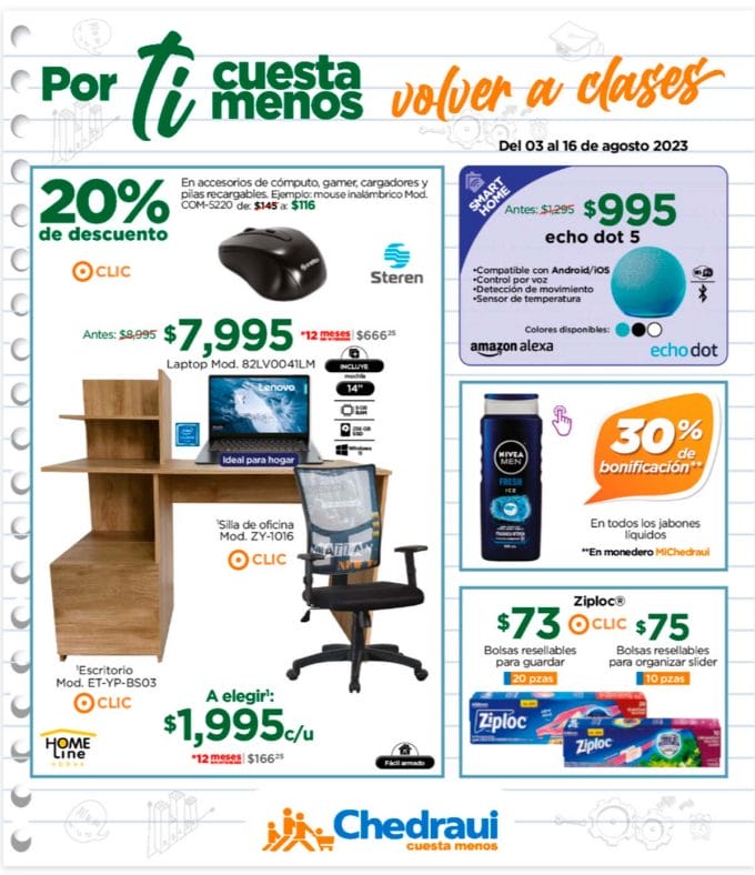 Folleto Chedraui Cuesta Menos del 3 al 16 de agosto 2023