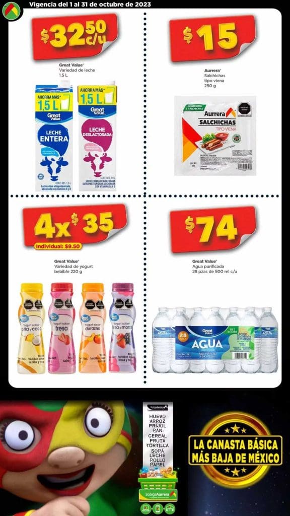 Folleto Bodega Aurrerá Canasta Básica Octubre 2023 5 folleto bodega aurrera canasta aliada oct 11 4