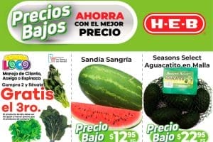 Ofertas HEB frutas y verduras del 24 al 30 de octubre 2023