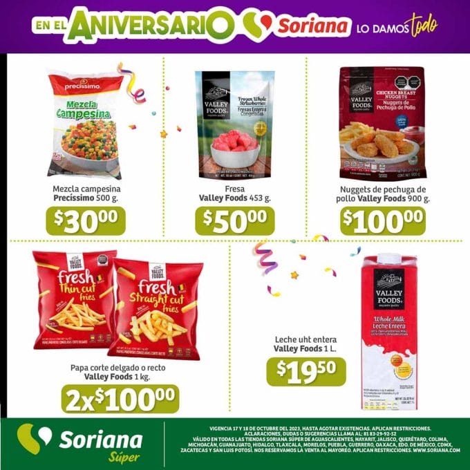 Ofertas Soriana Súper Martes y Miércoles del Campo 17 y 18 de octubre 2023 6 soriana super frutas verduras octubre 17 5