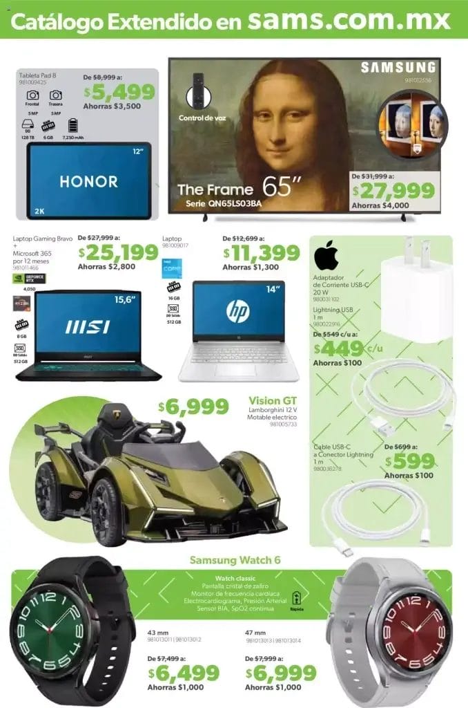 Cuponera Sams Club Folleto de Navidad al 14 de diciembre 2023 30 cuponera sams club navidad 2023 30