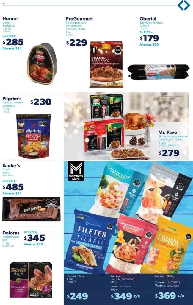 Cuponera Sams Club Folleto de Navidad al 14 de diciembre 2023 9 cuponera sams club navidad 2023 9