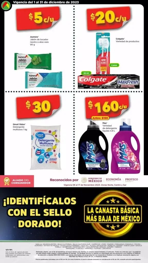 Folleto Bodega Aurrera Canasta Básica del 1 al 31 de diciembre 2023 6 bodega aurrera canasta basica dic 4 5