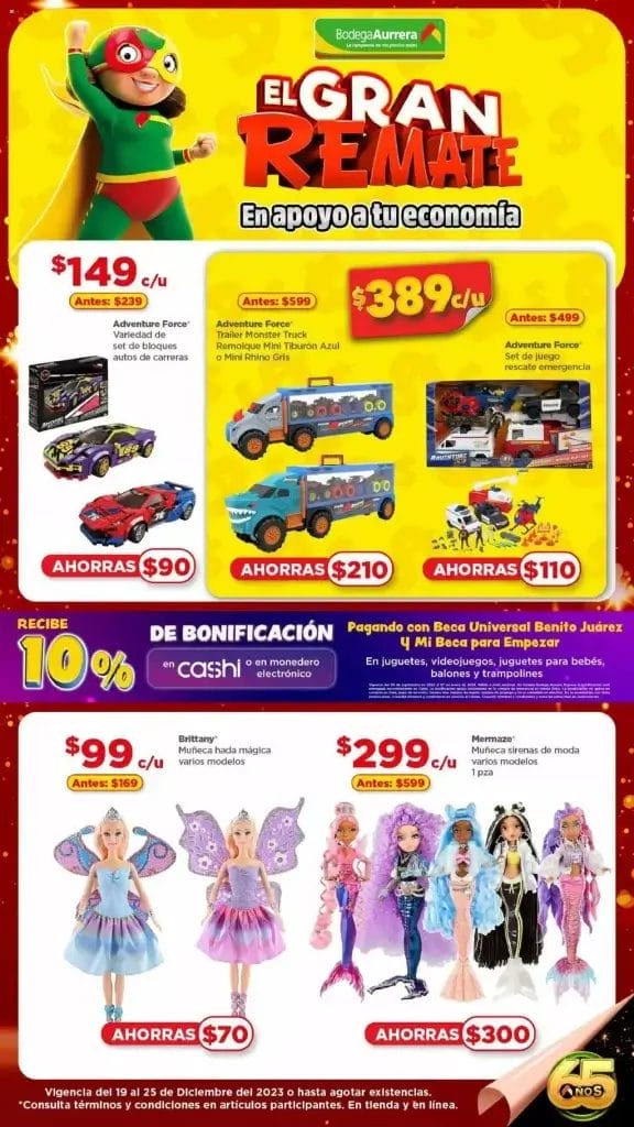 Folleto Bodega Aurrerá Gran Remate de Liquidación 19 al 25 de diciembre 2023 3 bodega aurrera folleto gran remate 2023 2