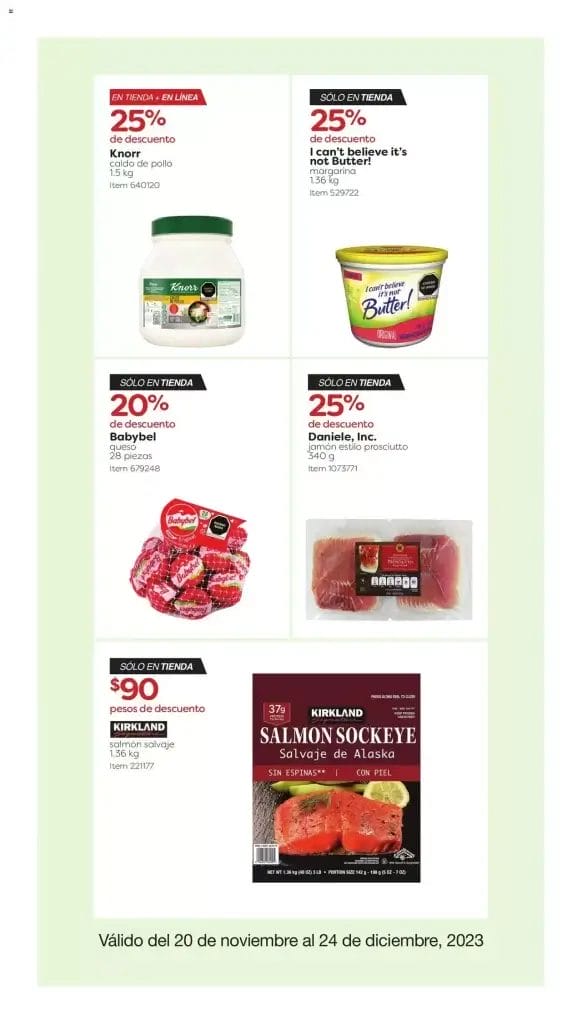 Cuponera Costco Folleto de ofertas al 24 de diciembre 2023 25 costco folleto diciembre 2023 24