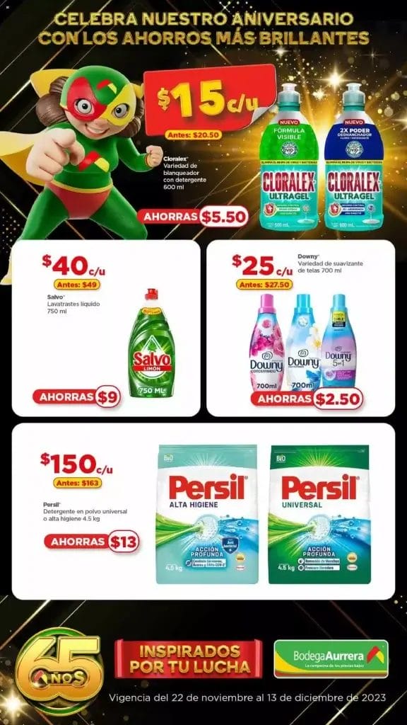 Folleto Bodega Aurrerá 65 Años Inspirados por tu Lucha al 13 de diciembre 2023 13 folleto bodega aurrera 65 anos 12