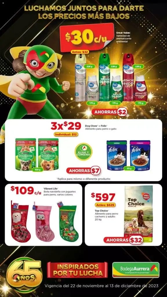 Folleto Bodega Aurrerá 65 Años Inspirados por tu Lucha al 13 de diciembre 2023 15 folleto bodega aurrera 65 anos 14