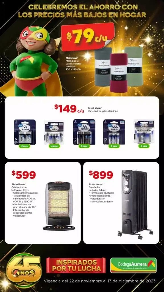 Folleto Bodega Aurrerá 65 Años Inspirados por tu Lucha al 13 de diciembre 2023 16 folleto bodega aurrera 65 anos 15