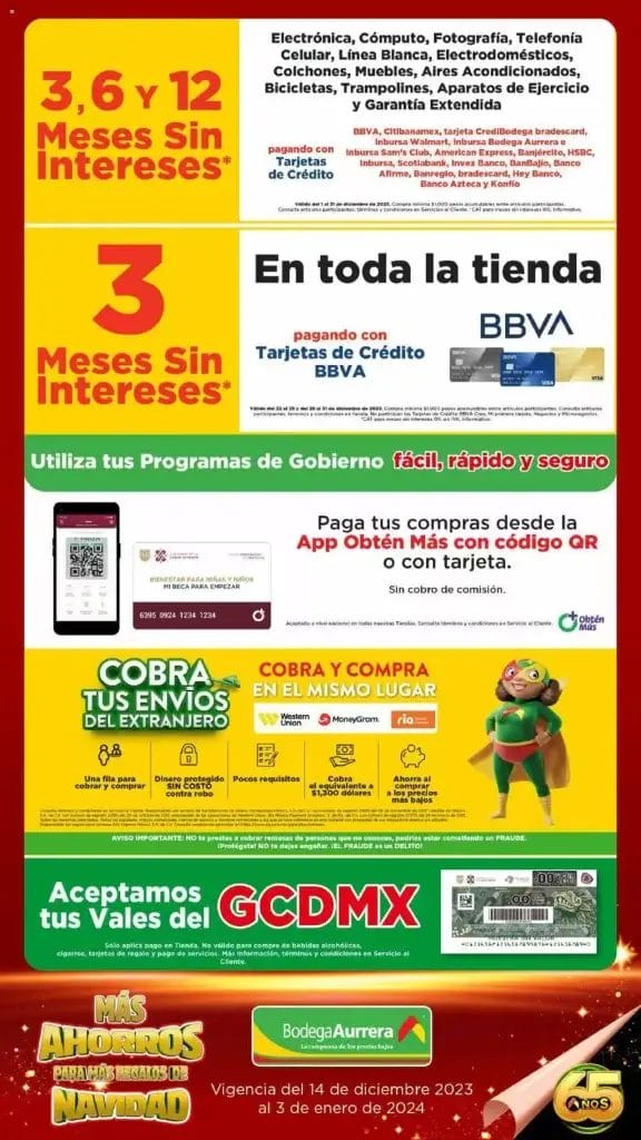 Folleto Bodega Aurrerá Ofertas de Navidad y Año Nuevo 2024 16 folleto bodega aurrera navidad 2023 16