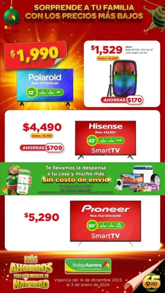 Folleto Bodega Aurrerá Ofertas de Navidad y Año Nuevo 2024 18 folleto bodega aurrera navidad 2023 18