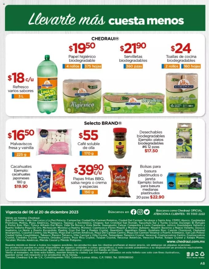 folleto chedraui cuesta menos dic 2023 16