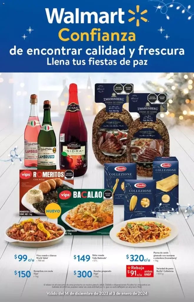 Folleto Walmart Ofertas de Navidad 14 de diciembre al 3 de enero 2024 2 folleto walmart navidad 2023