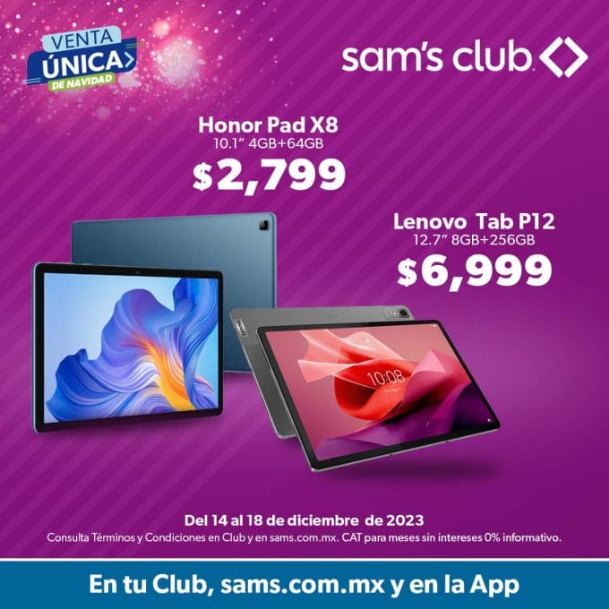 Sams Club Venta de Navidad 2023: 18 meses sin intereses + 3 de bonificación 4 sams venta navidad 2023 4