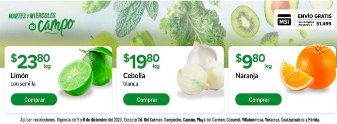 soriana martes miercoles campo dic 5