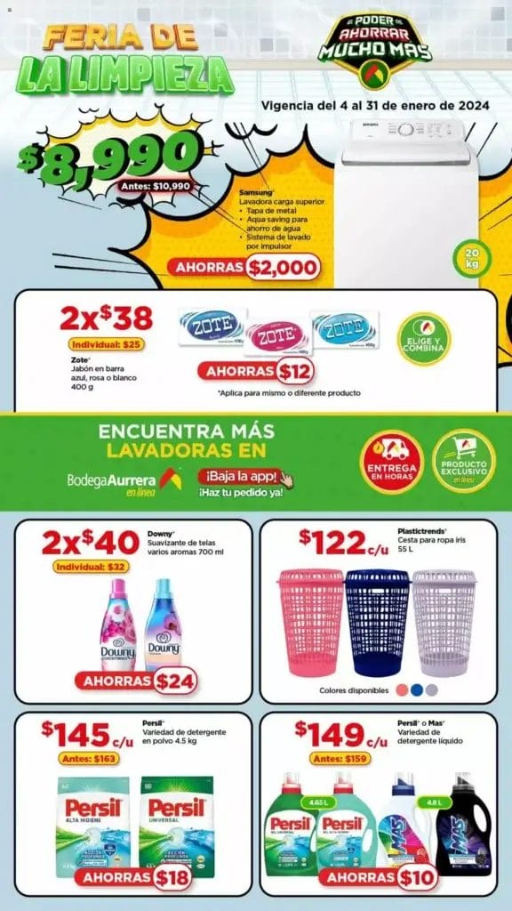 Folleto Bodega Aurrerá Feria de la Limpieza enero 2024 2 folleto bodega aurrera limpieza 2024 2