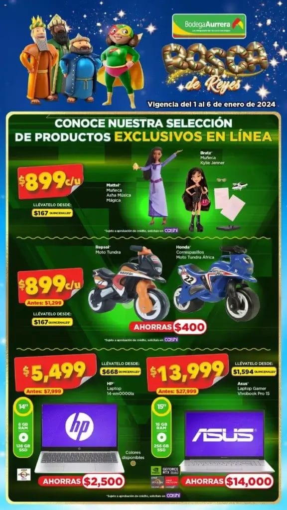 folleto bodega aurrera reyes magos 2024 13