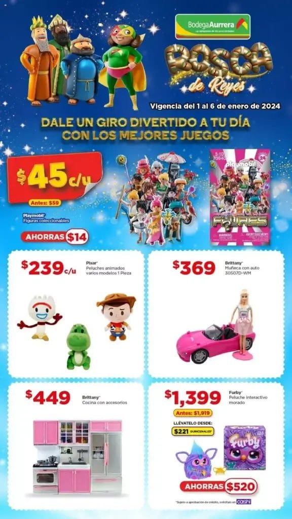 Folleto Bodega Aurrerá Rosca de Reyes 1 al 6 de enero 2024 4 folleto bodega aurrera reyes magos 2024 3