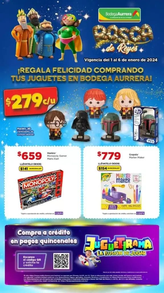 Folleto Bodega Aurrerá Rosca de Reyes 1 al 6 de enero 2024 5 folleto bodega aurrera reyes magos 2024 4