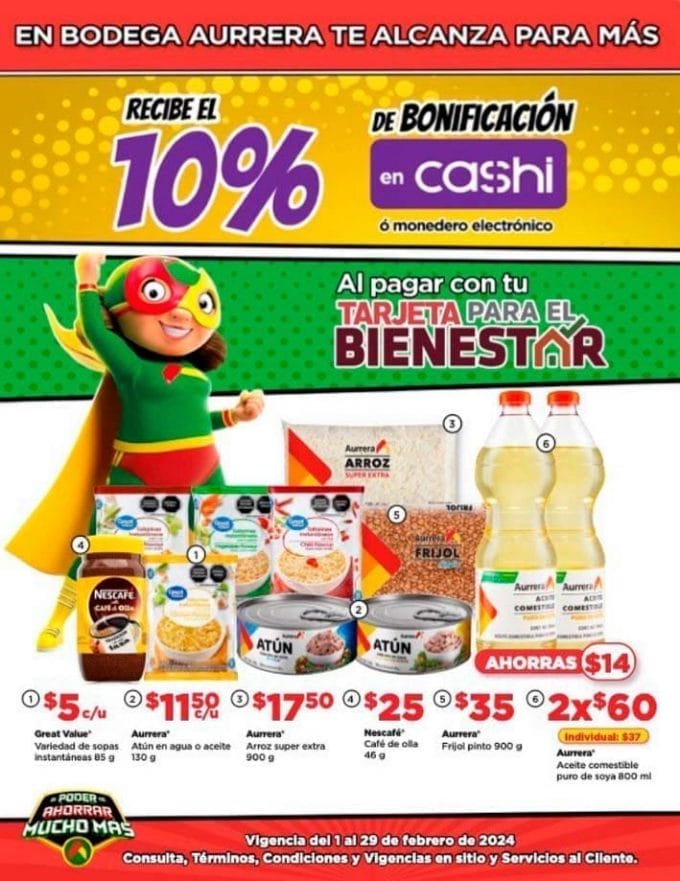 bodega aurrera alcanza feb