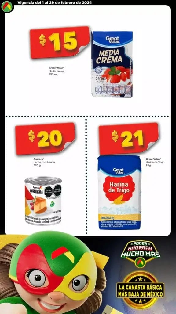 Folleto Bodega Aurrerá Canasta Básica al 29 de febrero 2024 4 folleto bodega aurrera canasta basica feb 2024 3