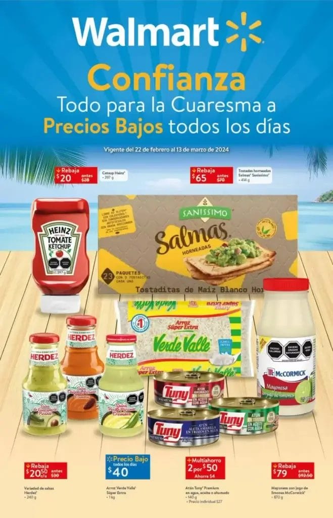 Folleto Walmart Ofertas de Cuaresma al 13 de marzo 2024 2 folleto walmart cuaresma feb 23