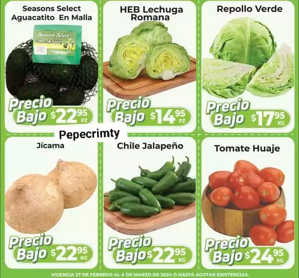 frutas verduras heb feb 27 2