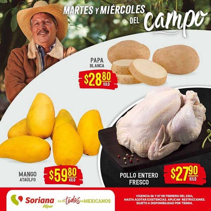 Folleto Soriana Martes y Miércoles del Campo 6 y 7 de febrero 2024 3 soriana folleto feb 6