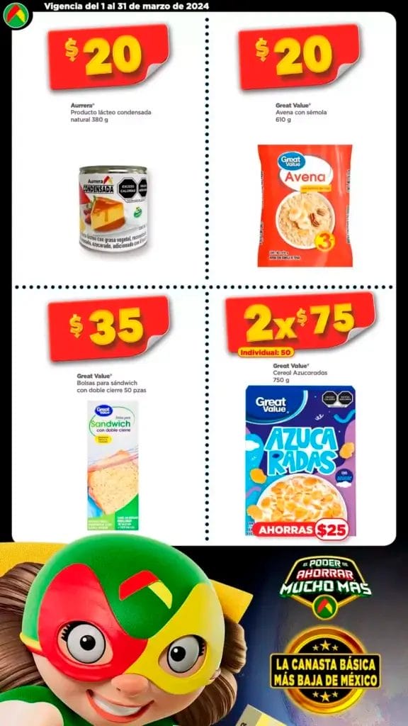 Folleto Bodega Aurrerá Canasta Básica 1 al 31 de marzo 2024 2 folleto bodega aurrera canasta basica marzo 2024 2