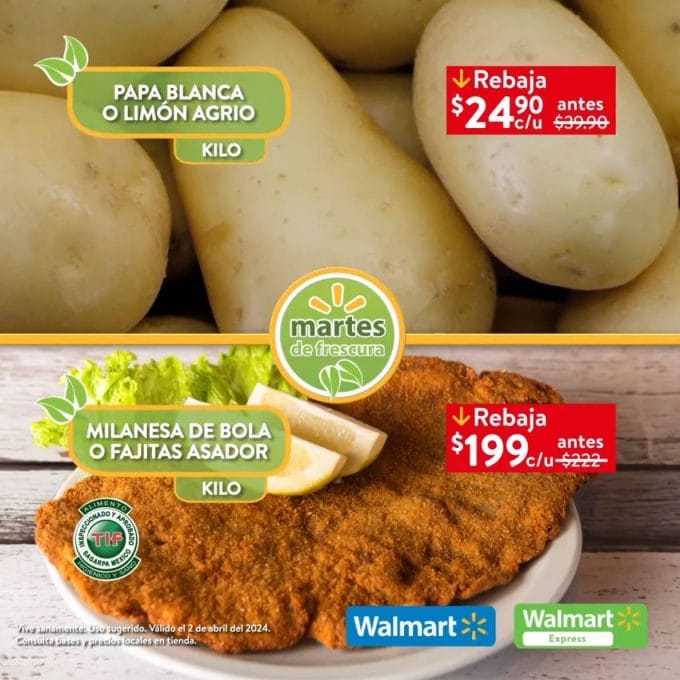 walmart frutas verduras abril 2 4