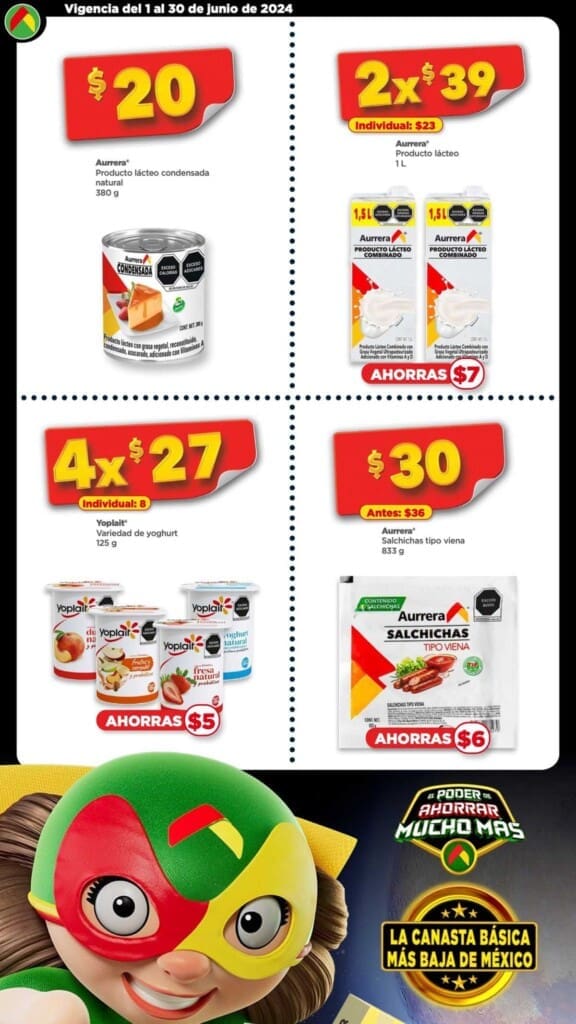 Folleto Bodega Aurrerá Canasta Básica del 1 al 30 de junio 2024 4 bodega aurrera canasta aliada junio 2024 3