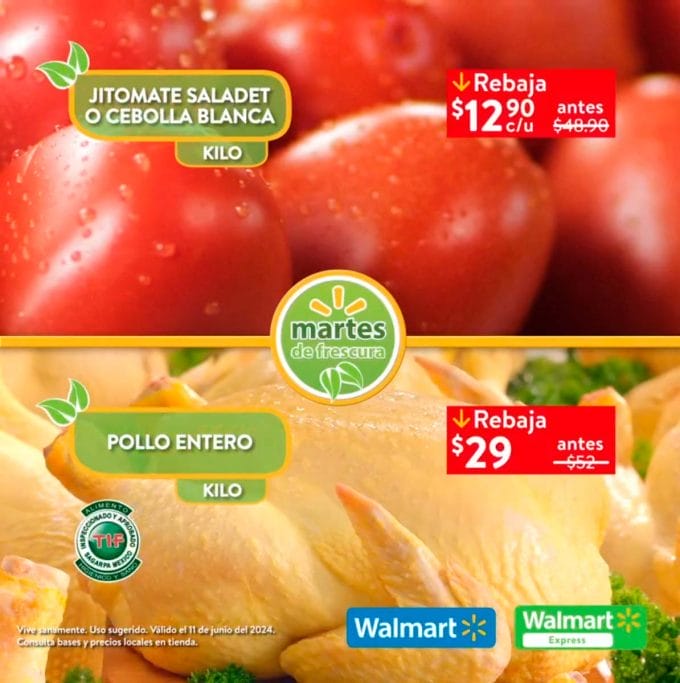 Folleto Martes de Frescura Walmart 11 de junio 2024 2 walmart martes frescura junio 11 2