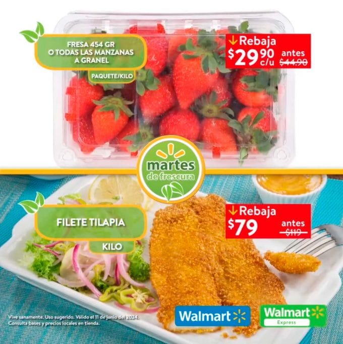 Folleto Martes de Frescura Walmart 11 de junio 2024 3 walmart martes frescura junio 11 3