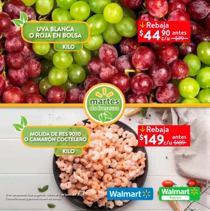 Folleto Martes de Frescura Walmart 11 de junio 2024 4 walmart martes frescura junio 11 4