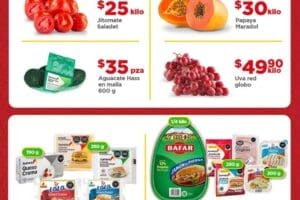 Ofertas Bodega Aurrera Tianguis de frutas y verduras al 14 de agosto 2025